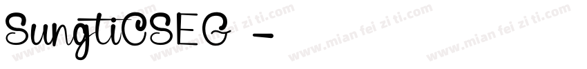 SungtiCSEG 搀字体转换